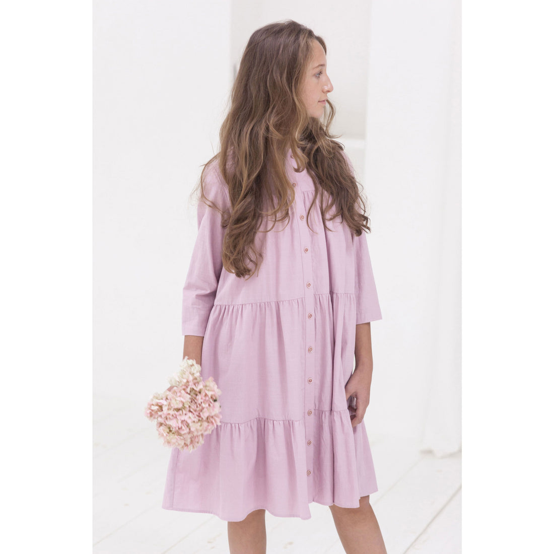 A4 Mauve Tiered Dress