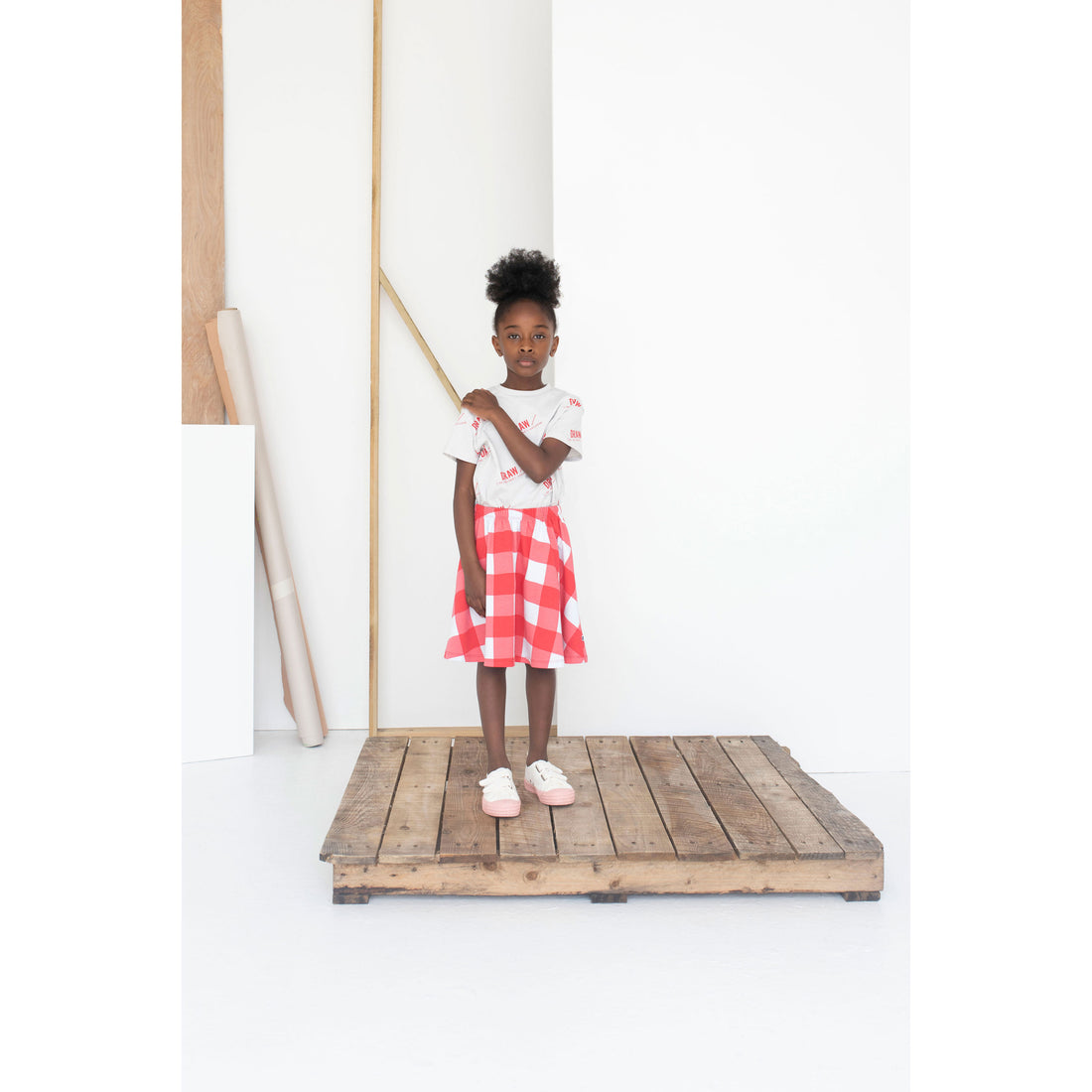 Beau Loves Red Gingham Skirt