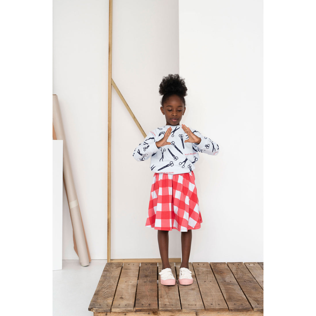 Beau Loves Red Gingham Skirt
