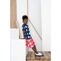 Beau Loves Navy Gingham Tee