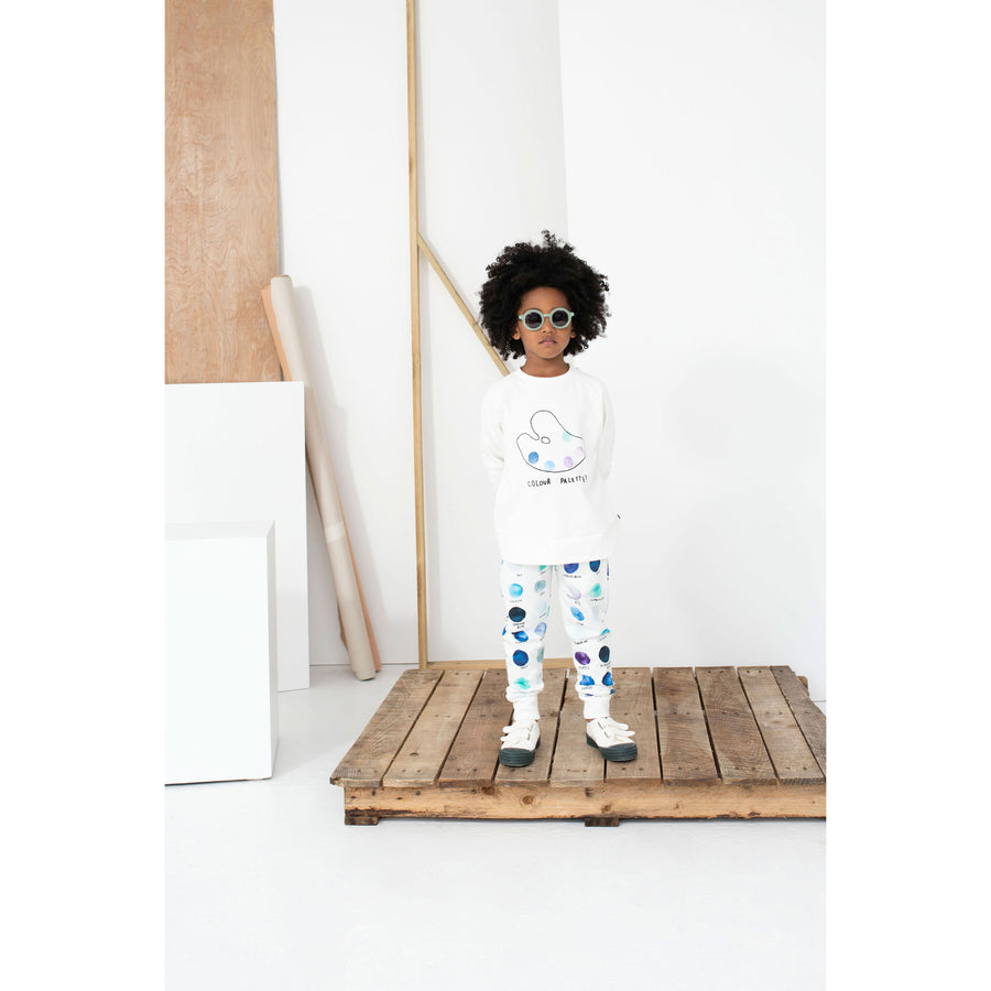Beau Loves White Color Pallet Sweatshirt