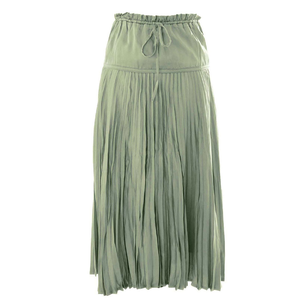 HEV Olive Pleated Skirt