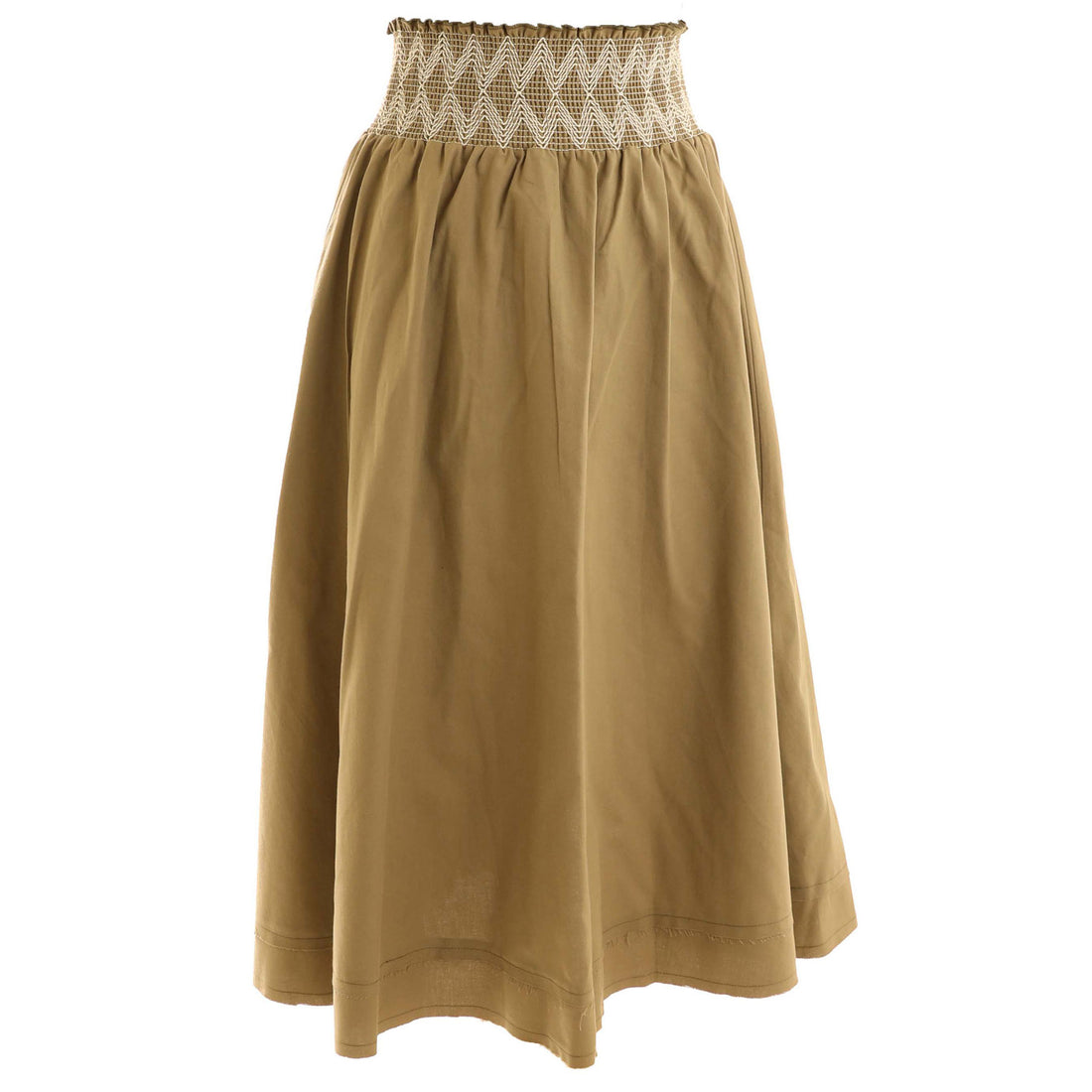 HEV Olive Elasticated Waistband Skirt