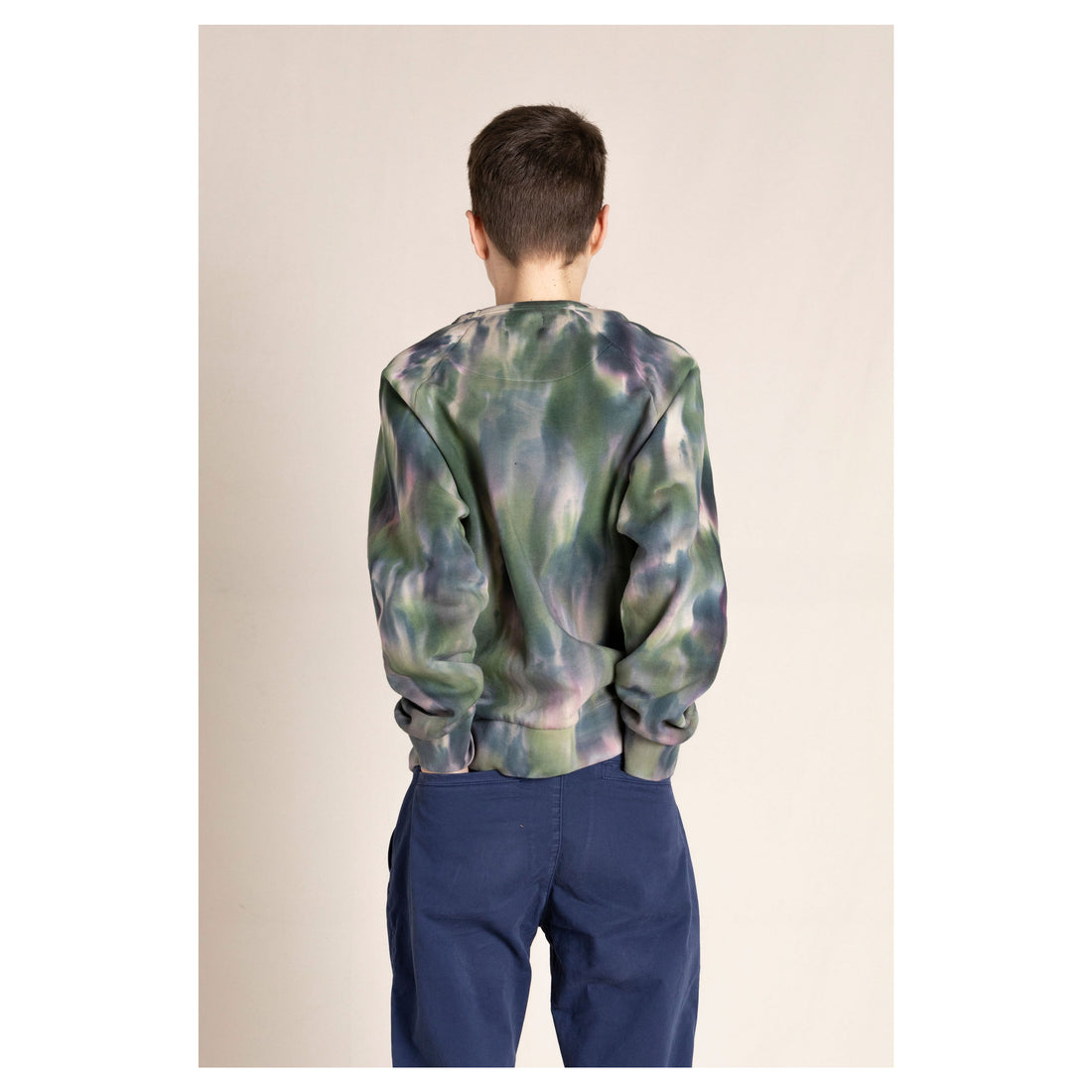 Finger in the Nose Hubert Wood Cream Tie &amp; Dye Loose Sweater