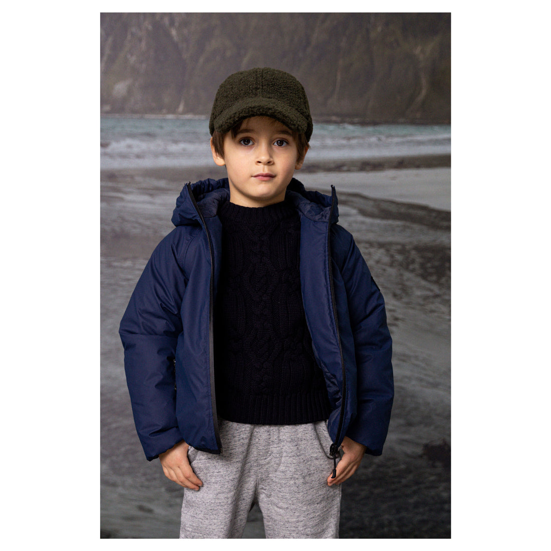 Finger in the Nose Hurricane Navy Hooded Jacket