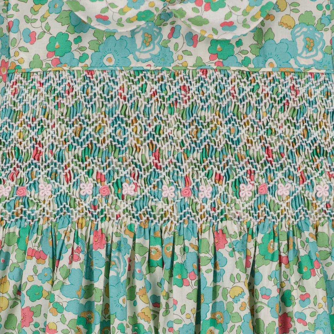 Question Everything Green Liberty Havanna Baby Dress
