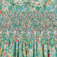 Question Everything Green Liberty Havanna Baby Dress