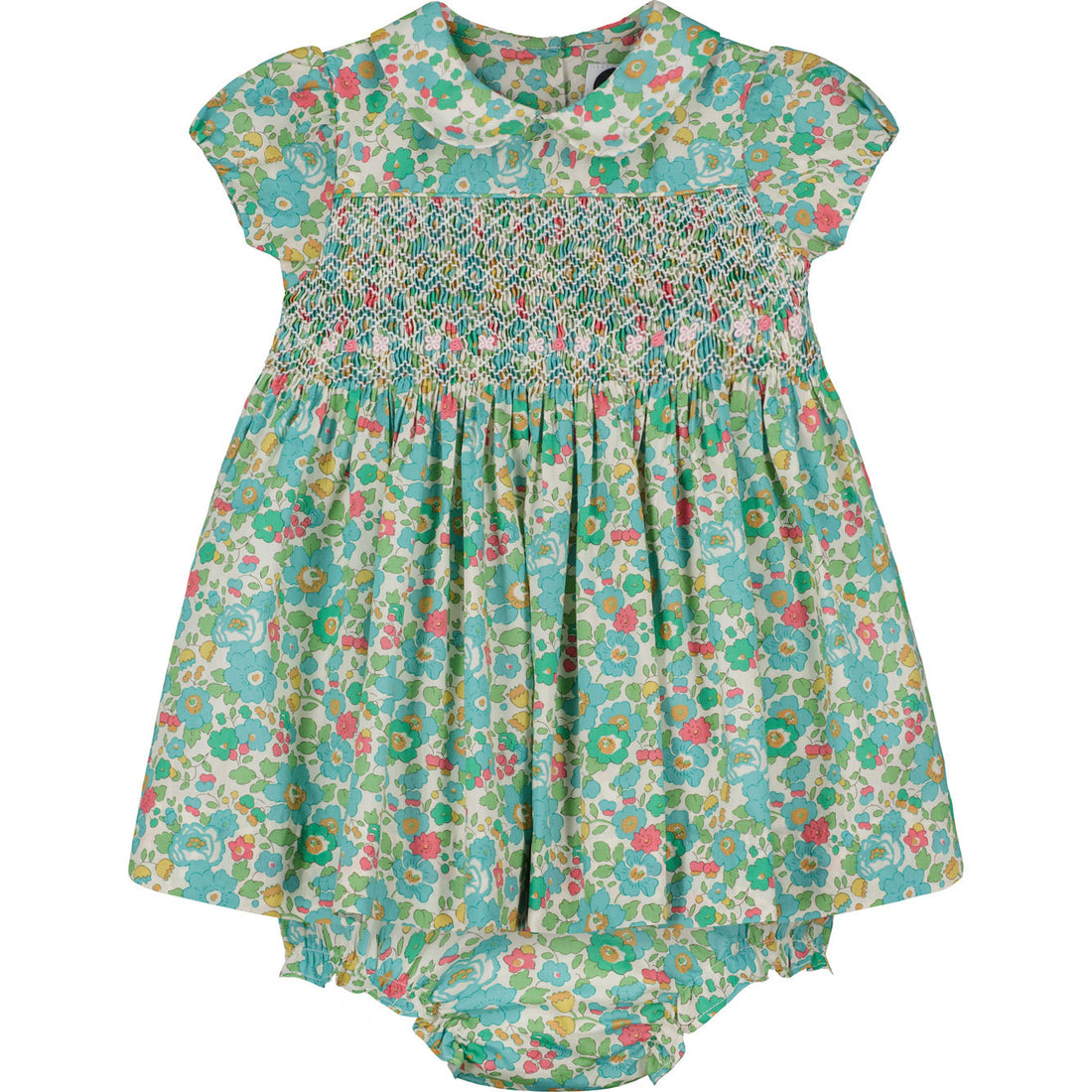 Question Everything Green Liberty Havanna Baby Dress