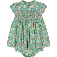 Question Everything Green Liberty Havanna Baby Dress