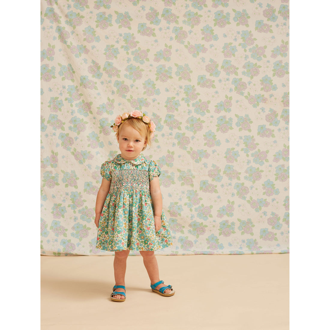 Question Everything Green Liberty Havanna Baby Dress