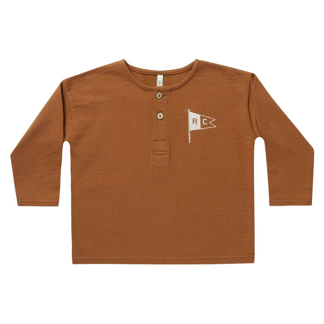 Rylee and Cru Henley Sweatshirt | Flag