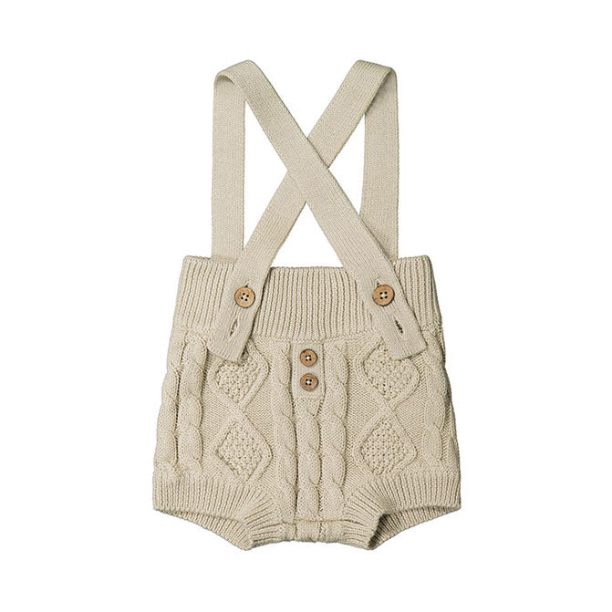 Jamie Kay Hudson Suspender Short - Sandy Brown