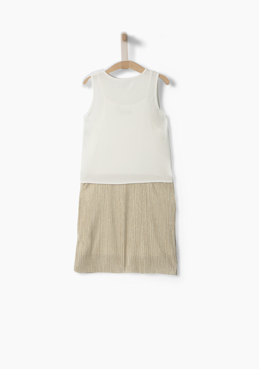 IKKS Gold Pleated Dress