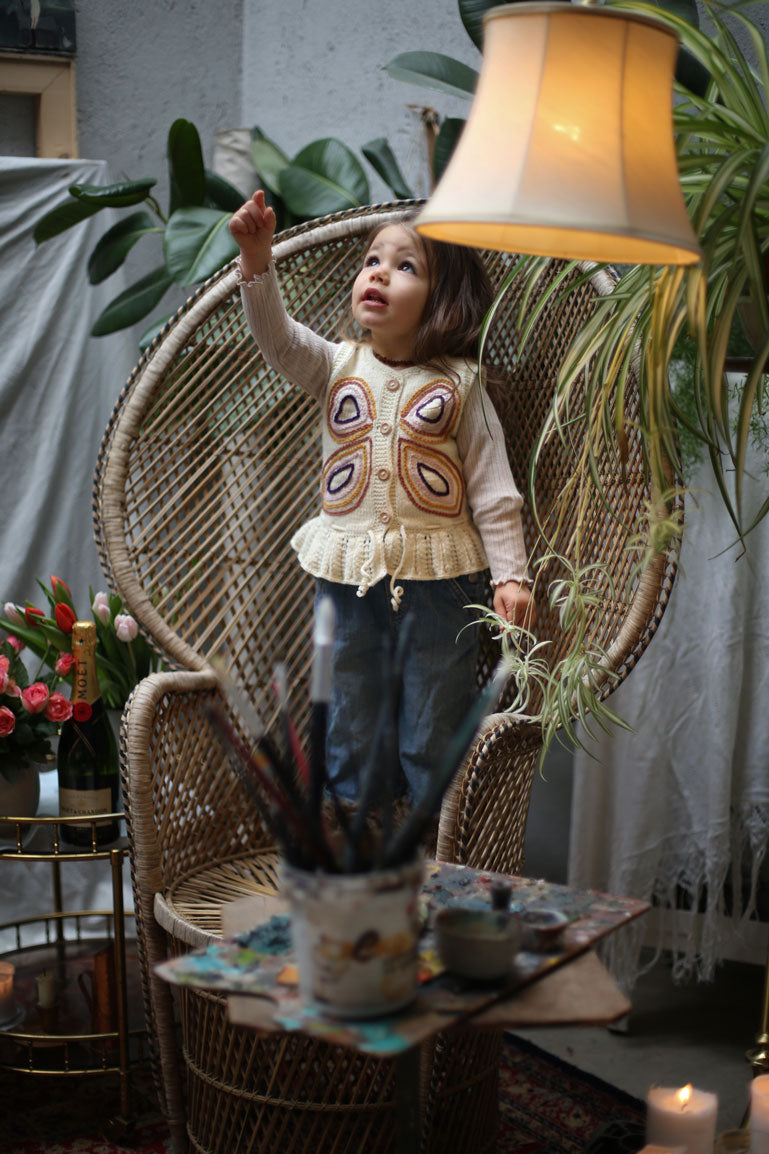 Kalinka Natural Butterfly Vest