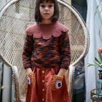 Kalinka Rust Daisy Sweater