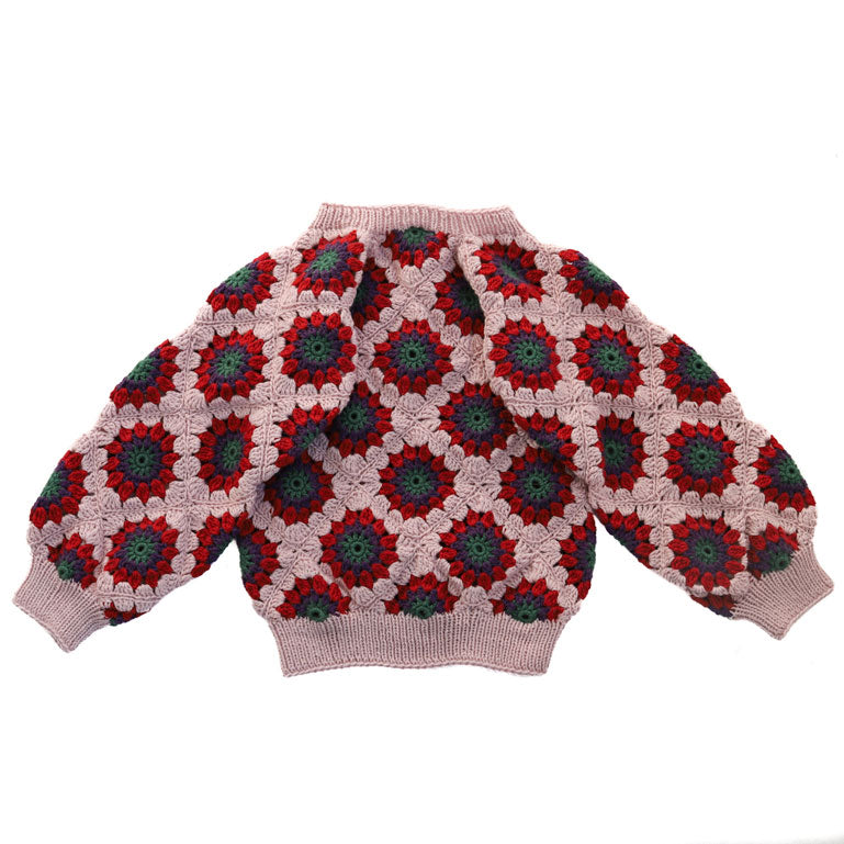 Kalinka Rose Flower Crochet Sweater