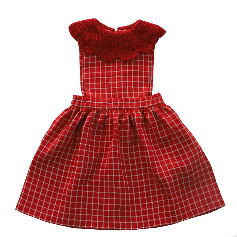Kalinka Red Cordelia Pinafore