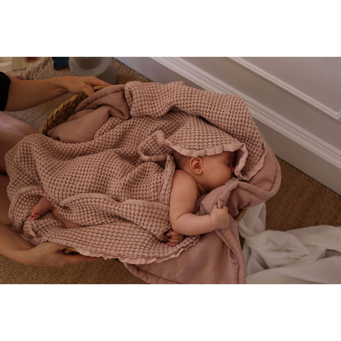 Mallino Brick Waffle Blanket