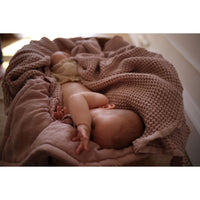 Mallino Cinnamon Waffle Blanket
