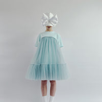 Caroline Bosmans Dark Mint Tulle Dress