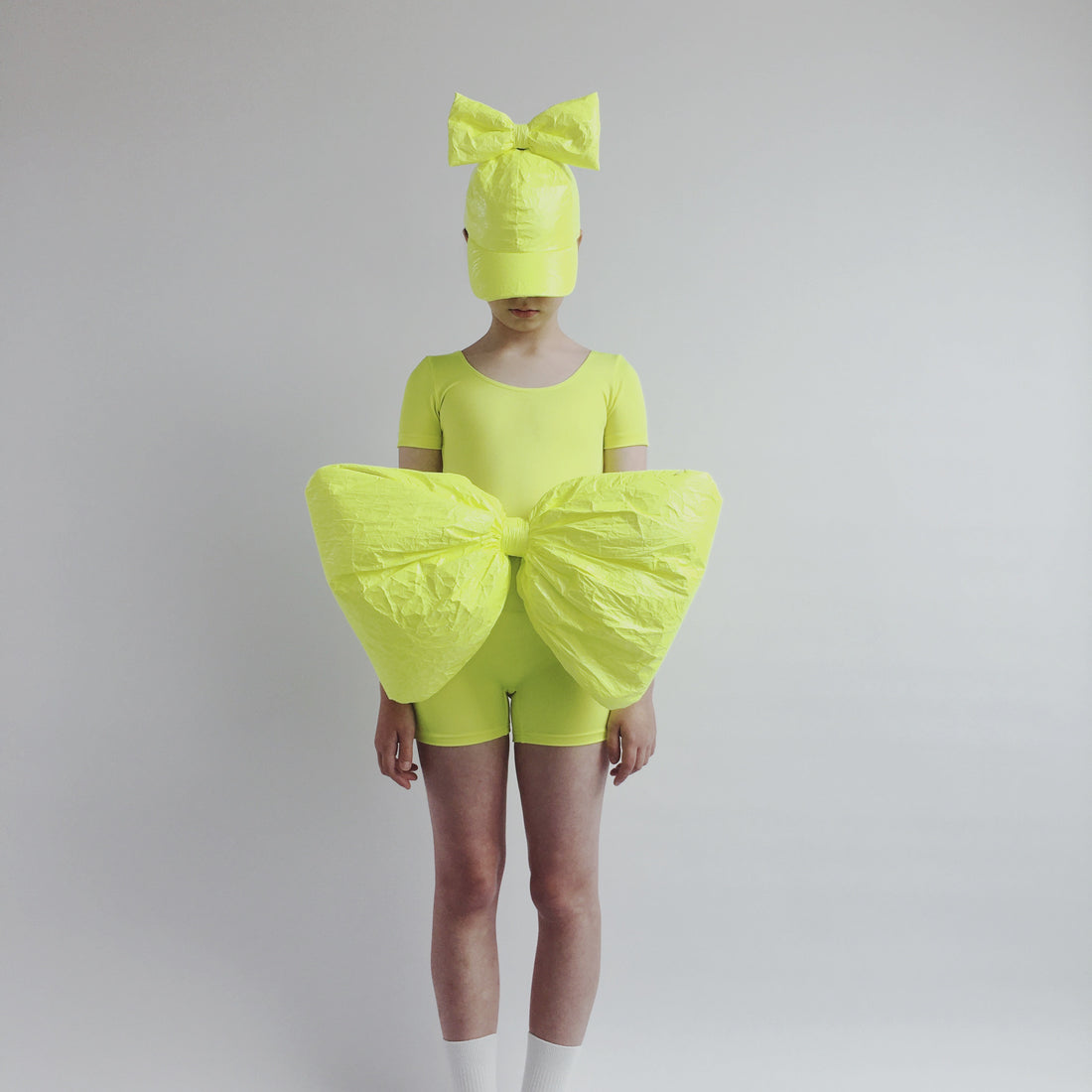 Caroline Bosmans Neon Yellow Tyvec Cap