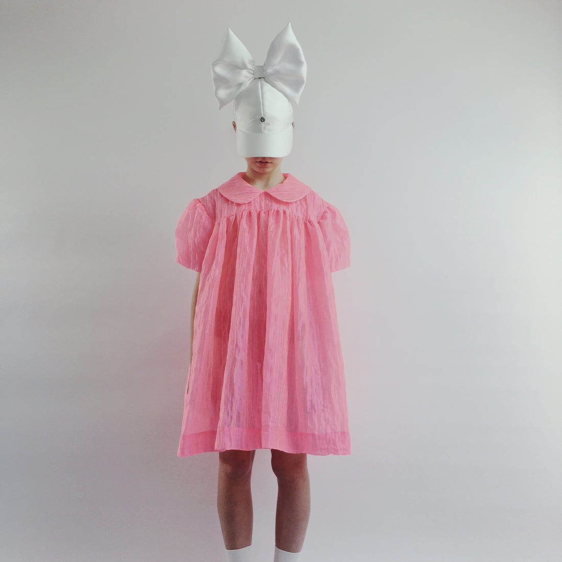Caroline Bosmans Neon Pink Structured Dress