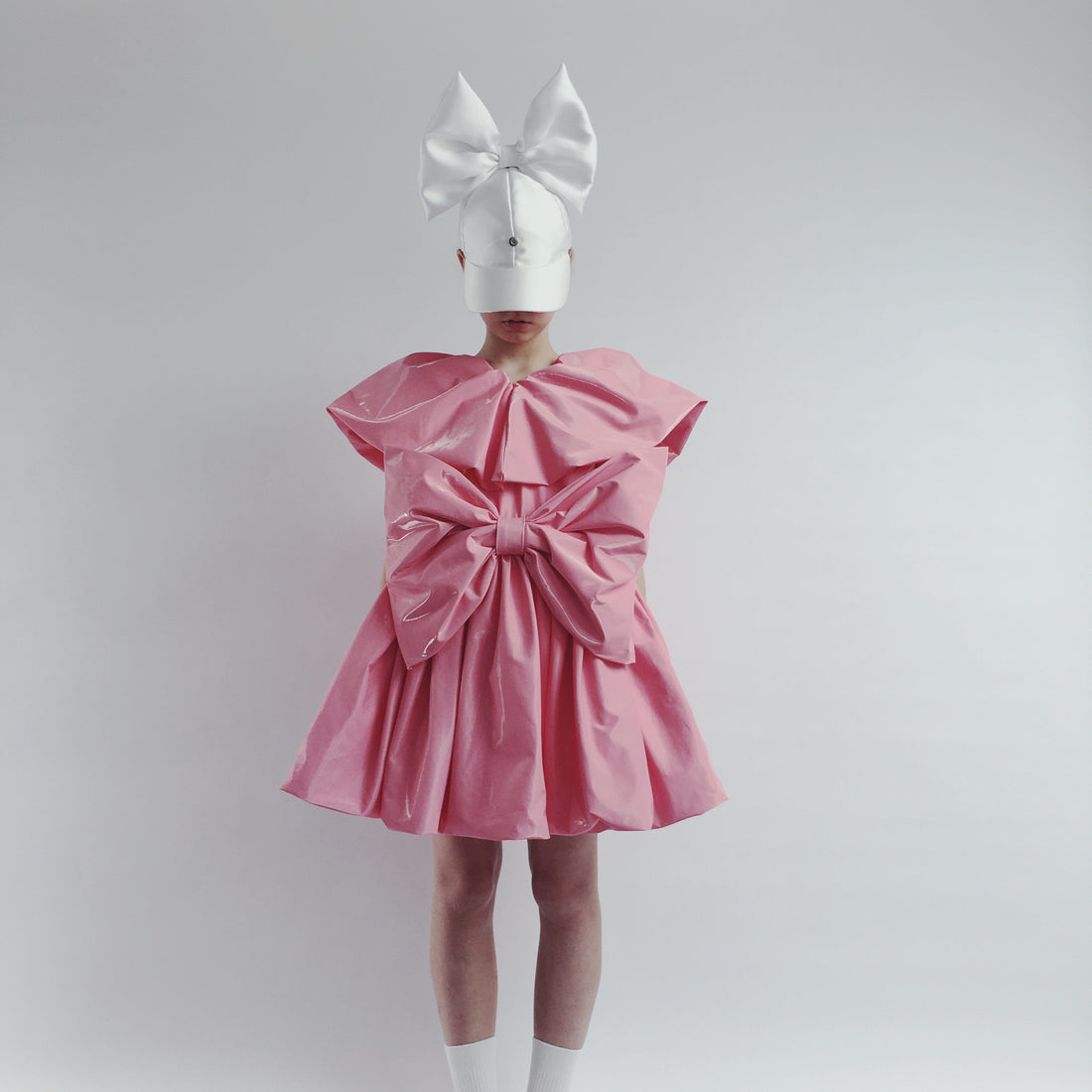Caroline Bosmans Pink Glossy Dress