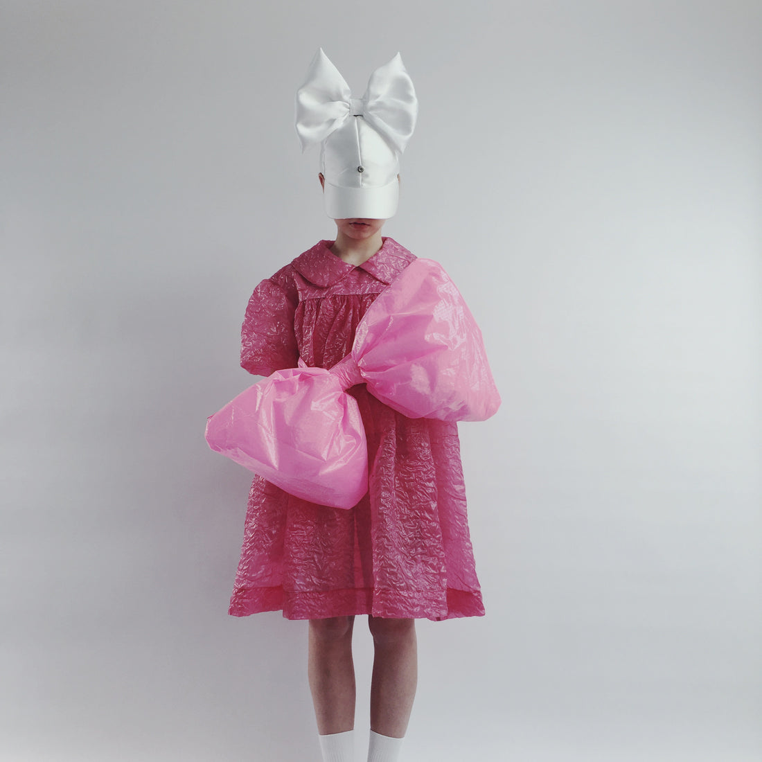 Caroline Bosmans Pink Collared Air Dress