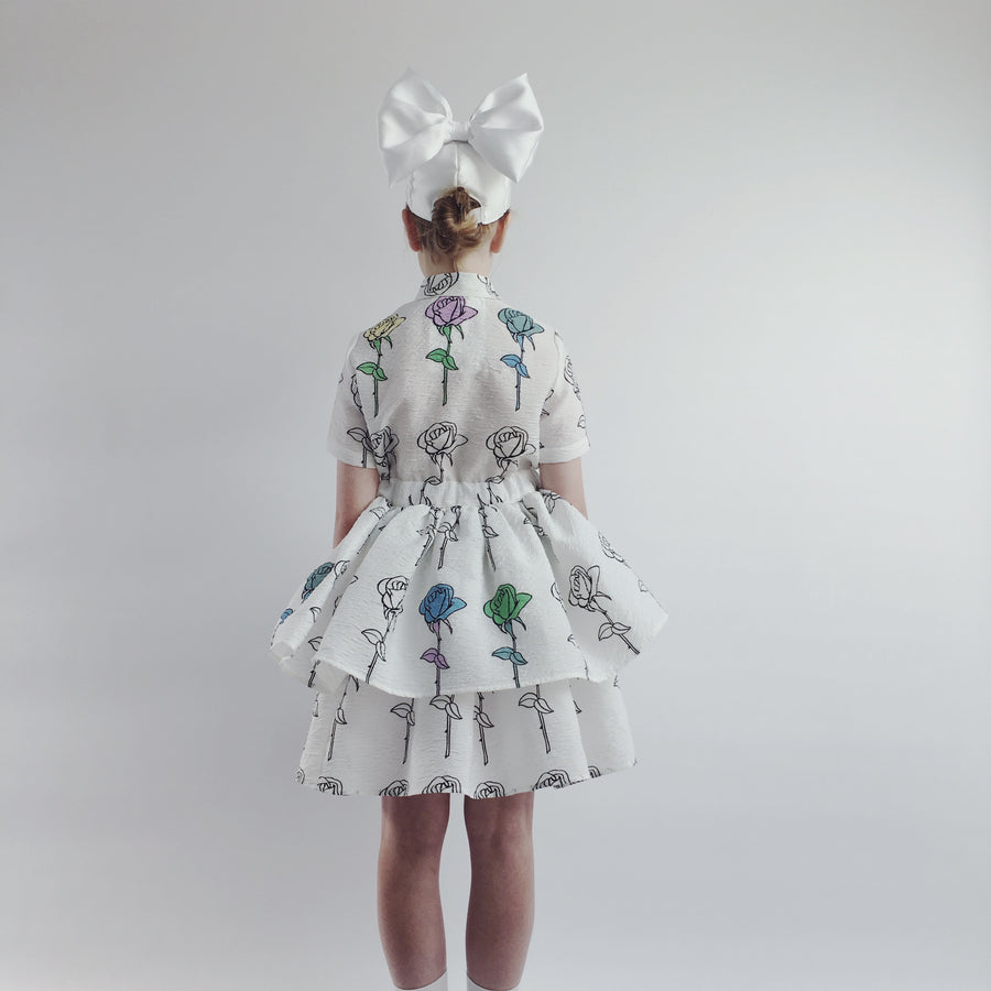 ワンピース CAROLINE BOSMANS DRESS POPPY SOFT ROSE Caroline Bosmans Rose Soft Poppy Rose Dress – Ladida