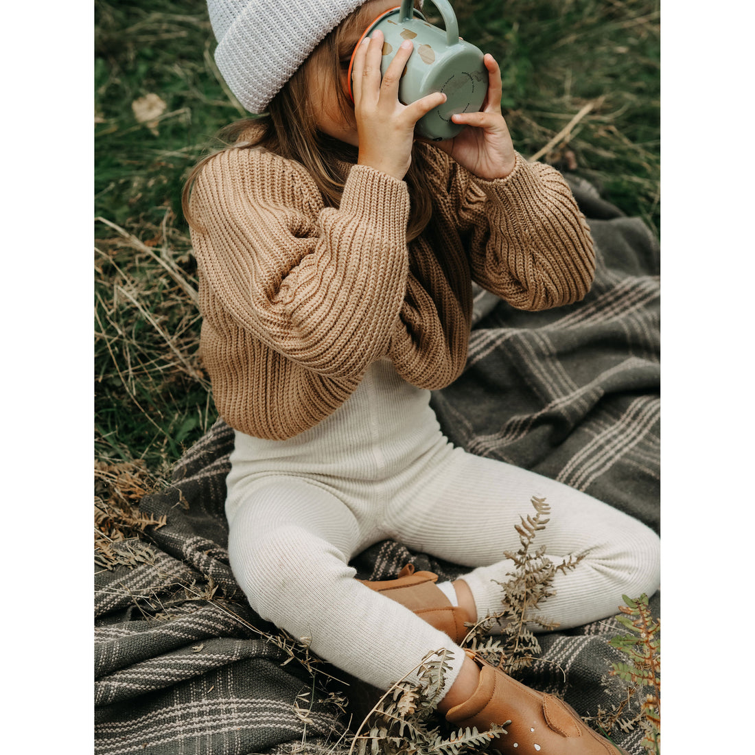 Silly Silas Cream Blend Wooly Footless Wool Tights