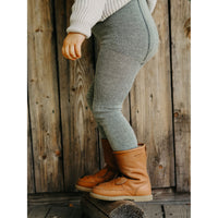 Silly Silas Granite Grey Wooly Footless Wool Tights