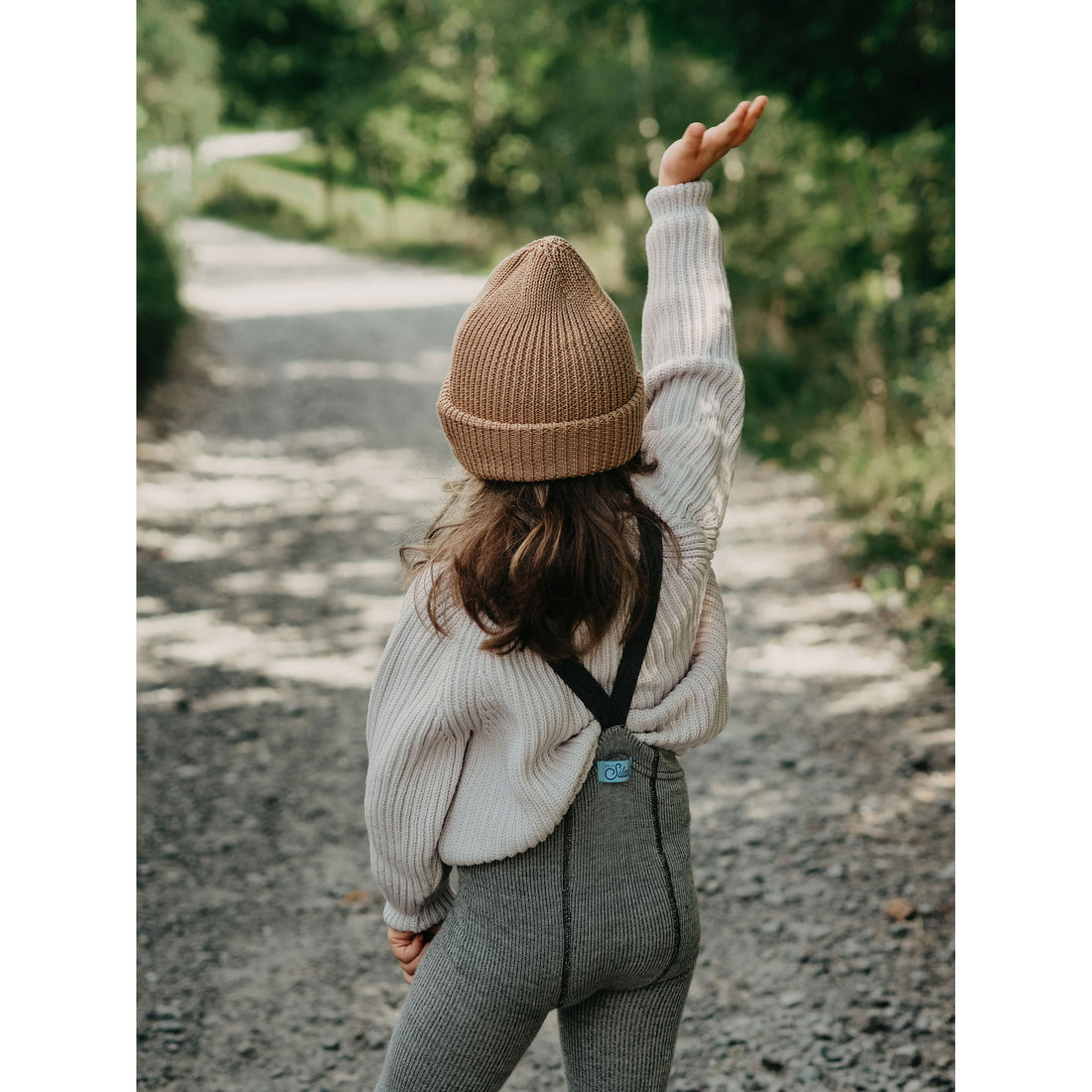 Silly Silas Granite Grey Wooly Footless Wool Tights