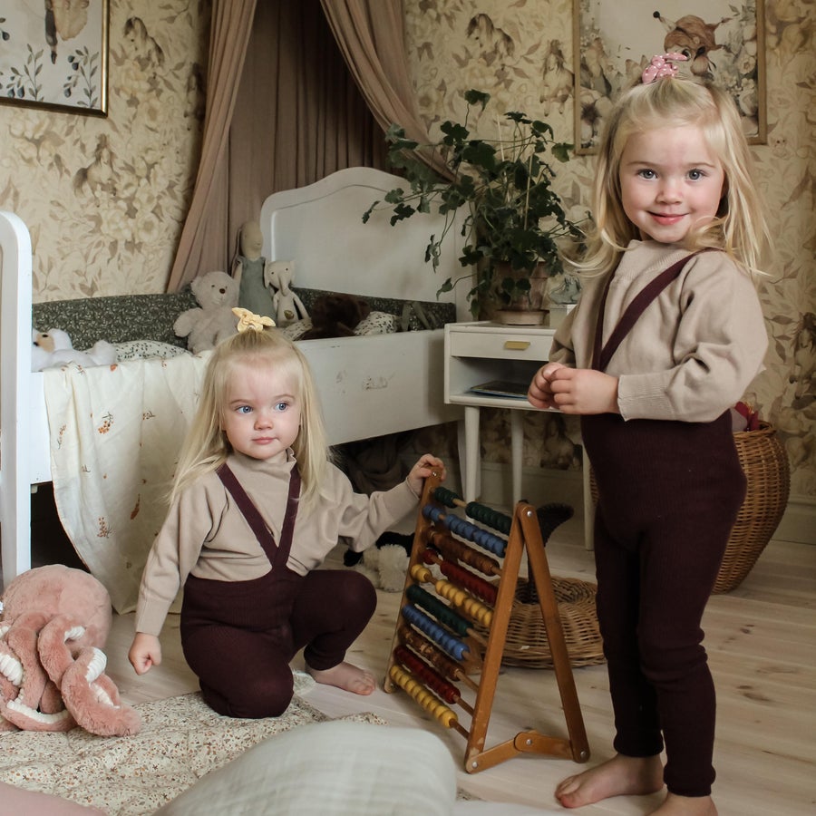 Silly Silas Fig Blend Footless Cotton Tights