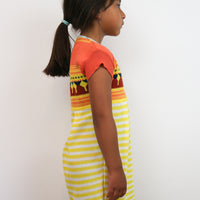 Ligne Noire Yellow Jacquard Little Dress