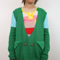 Ligne Noire Green Buttons Cardigan