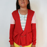 Ligne Noire Red Buttons Cardigan