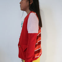 Ligne Noire Red Buttons Cardigan
