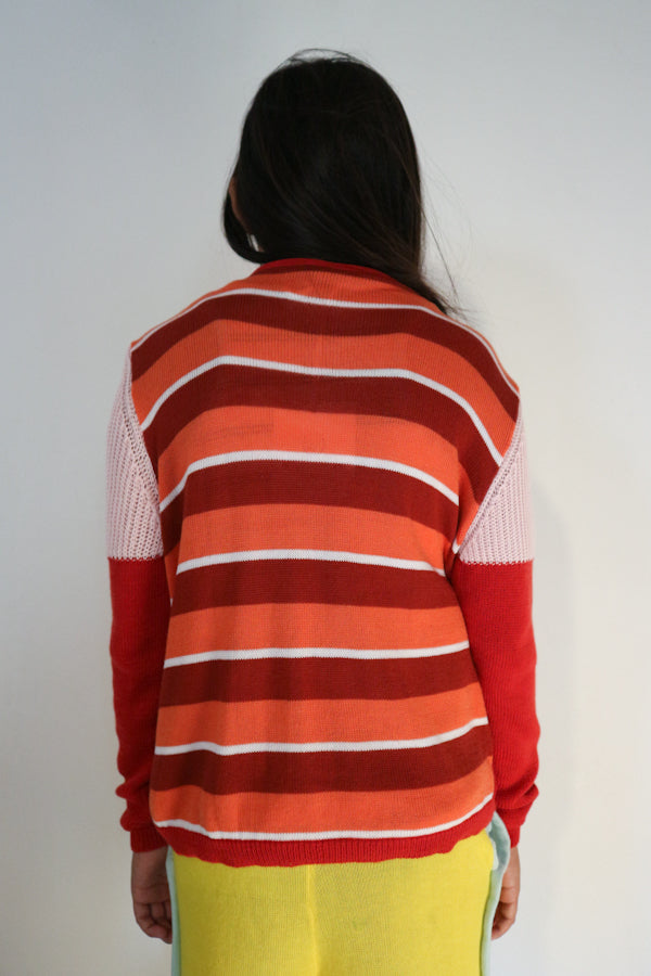 Ligne Noire Red Buttons Cardigan