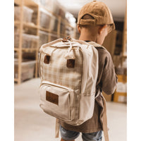 Mrs. Ertha Classic Squares School Backpack