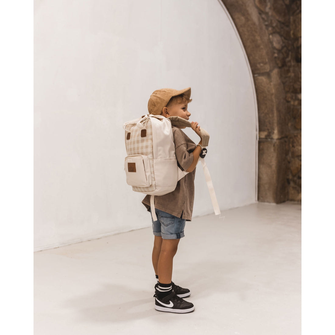 Mrs. Ertha Classic Squares Pre-School Backpack