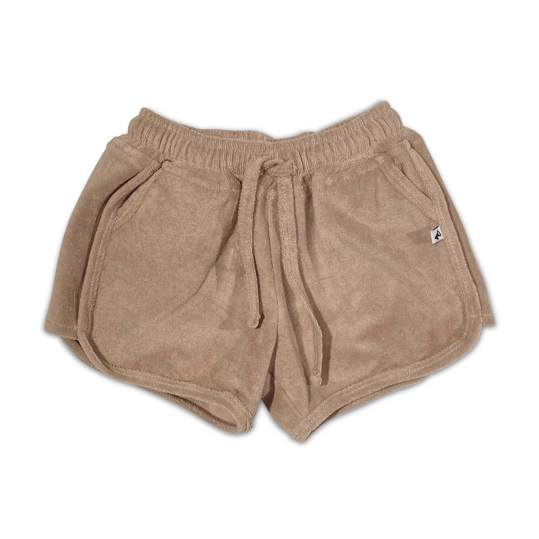 Cos I Said So Beige Terry Track Shorts