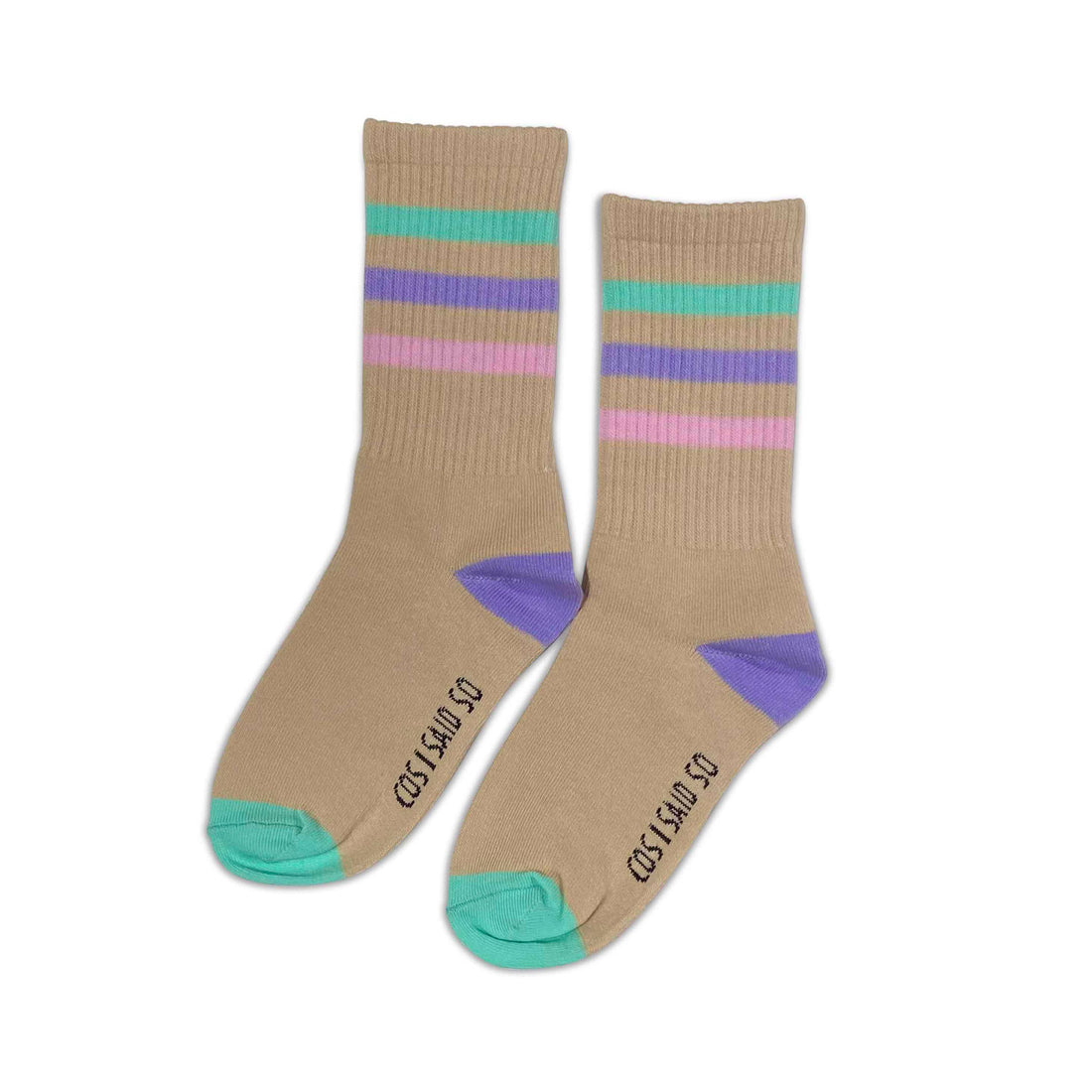 Cos I Said So Multi Striped Heather Socks