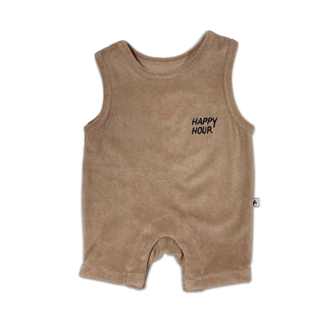Cos I Said So Beige Terry Onesie