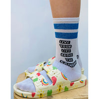 Bandy Button CARE BEARS X BANDY BUTTON Blue Stripes Aben Socks