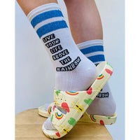 Bandy Button CARE BEARS X BANDY BUTTON Blue Stripes Aben Socks