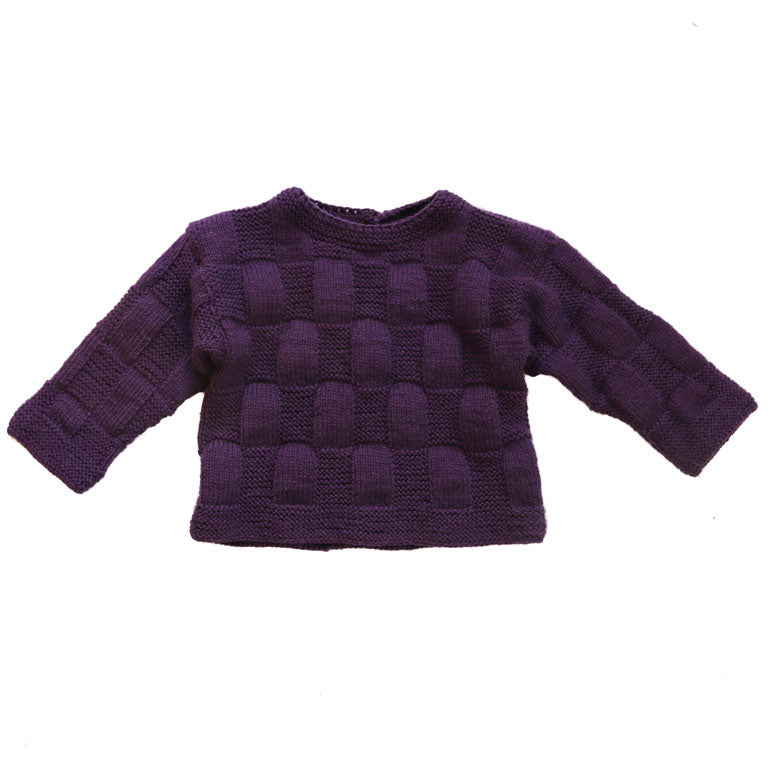 Kalinka Eggplant Dana Sweater