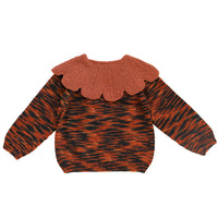 Kalinka Rust Daisy Sweater