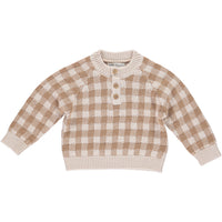 Bebe Organic Camel Ian Baby Sweater