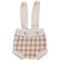 Bebe Organic Camel Ian Romper Bloomers