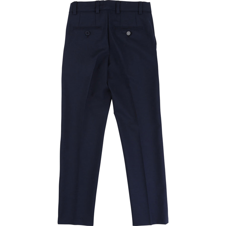 BOSS Hugo Boss Cargo Blue Wool Suit Trousers